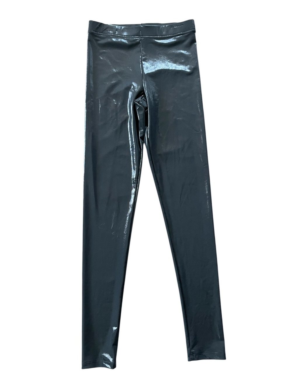 🔻 350$ MARC CAIN Black Shiny Liquid Leggings size 1 Club Y2K Indie Emo Party